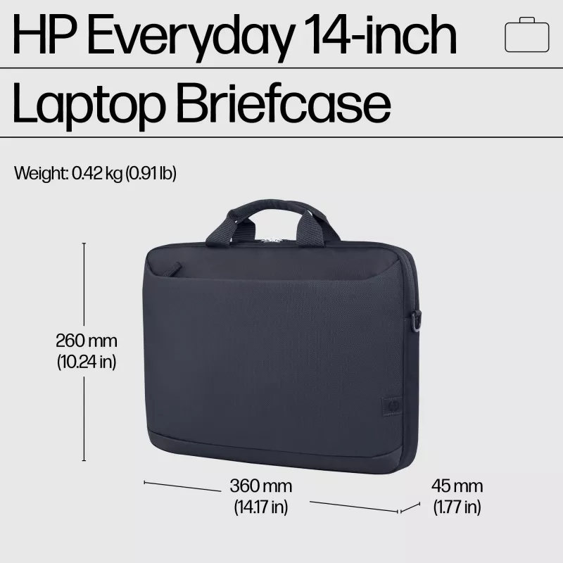Mala para portátil HP Everyday 14 polegadas, mala, 35,8 cm (14,1 inch), alça de ombro, 420 g