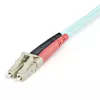 Cabo de fibra ótica multimodo LC/UPC para LC/UPC OM3 StarTech.com 1m (3ft), cabo de fibra ótica zipcord full duplex 50/125µm, 100G, baixa atenuação de inserção, cabo de patch de fibra LSZH