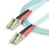 Cabo de fibra ótica multimodo LC/UPC para LC/UPC OM3 StarTech.com 1m (3ft), cabo de fibra ótica zipcord full duplex 50/125µm, 100G, baixa atenuação de inserção, cabo de patch de fibra LSZH