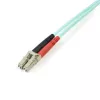 Cabo de fibra ótica multimodo LC/UPC para LC/UPC OM3 StarTech.com 2m (6ft), cabo zipcord full duplex 50/125µm, 100G, baixa atenuação de inserção, cabo de patch de fibra LSZH