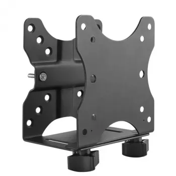 Suporte para thin client StarTech.com – suporte de montagem VESA, suporte CPU para suporte de monitor, desktop pequeno, 5 kg, 75 x 75, 100 x 100 mm, Preto, Plástico, Aço
