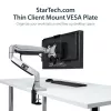 StarTech.com ACCSMNT suporte para thin client – suporte de montagem VESA, para Intel NUC / Mac Mini, computador de secretária pequeno, 5 kg, preto, plástico/aço