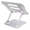 Suporte para portátil StarTech.com para secretária, suporte ergonómico para portátil de altura ajustável, alumínio, portátil, suporta até 10 kg, suporte dobrável para portátil para secretária – elevação/suporte inclinado para notebook