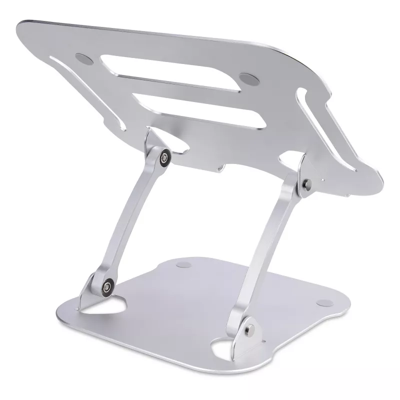 Suporte para portátil StarTech.com para secretária, suporte ergonómico para portátil de altura ajustável, alumínio, portátil, suporta até 10 kg, suporte dobrável para portátil para secretária – elevação/suporte inclinado para notebook