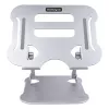Suporte para portátil StarTech.com para secretária, suporte ergonómico para portátil de altura ajustável, alumínio, portátil, suporta até 10 kg, suporte dobrável para portátil para secretária – elevação/suporte inclinado para notebook