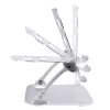 Suporte para portátil StarTech.com para secretária, suporte ergonómico para portátil de altura ajustável, alumínio, portátil, suporta até 10 kg, suporte dobrável para portátil para secretária – elevação/suporte inclinado para notebook