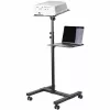 Suporte/carrinho móvel para projetor e portátil StarTech.com – suporte robusto e portátil para projetor (2 prateleiras, cada uma com capacidade de 10 kg) – carrinho de altura ajustável para apresentações com rodas bloqueáveis