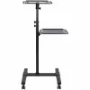 Suporte/carrinho móvel para projetor e portátil StarTech.com – suporte robusto e portátil para projetor (2 prateleiras, cada uma com capacidade de 10 kg) – carrinho de altura ajustável para apresentações com rodas bloqueáveis