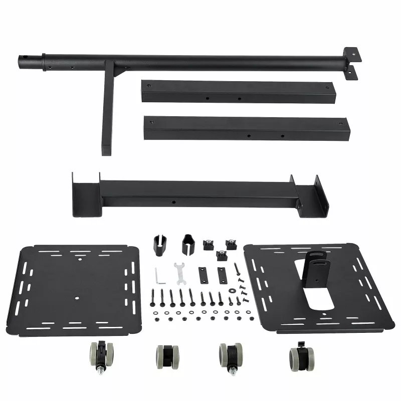 Suporte/carrinho móvel para projetor e portátil StarTech.com – suporte robusto e portátil para projetor (2 prateleiras, cada uma com capacidade de 10 kg) – carrinho de altura ajustável para apresentações com rodas bloqueáveis
