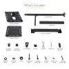 Suporte/carrinho móvel para projetor e portátil StarTech.com – suporte robusto e portátil para projetor (2 prateleiras, cada uma com capacidade de 10 kg) – carrinho de altura ajustável para apresentações com rodas bloqueáveis
