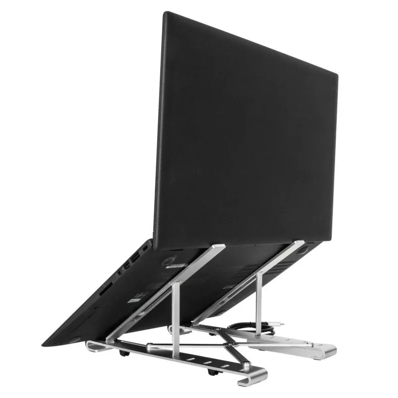 Targus AWU100205GL suporte para portátil com hub USB de 4 portas, 25,4–39,6 cm (10–15,6 polegadas), prateado