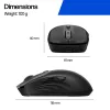 Rato sem fios recarregável HP 700, ambidestro, RF Wireless + Bluetooth, 6000 DPI, preto