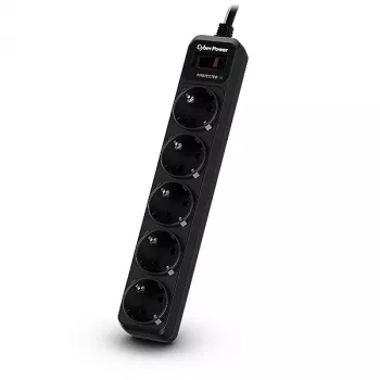 Proteção contra sobretensão CyberPower B0520SC0-DE preto 5 tomadas AC 200 – 250 V 1,8 m