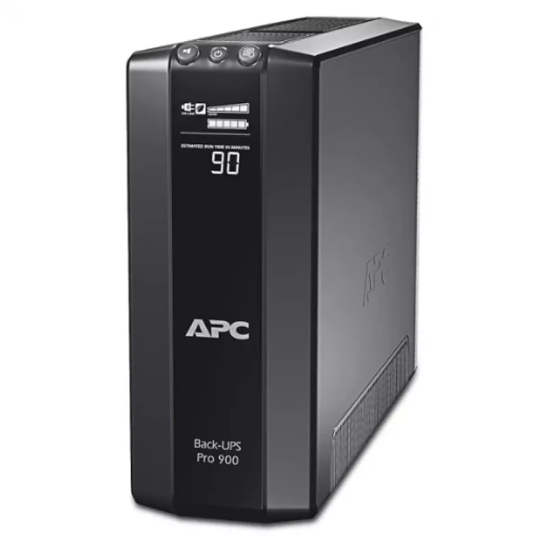 APC BR900G-FR Power-Saving Back-UPS Pro 900 UPS line-interactive, 900 VA (0,9 kVA), 540 W, 230 V, 6 tomadas tipo E, USB, 45 dB, preto