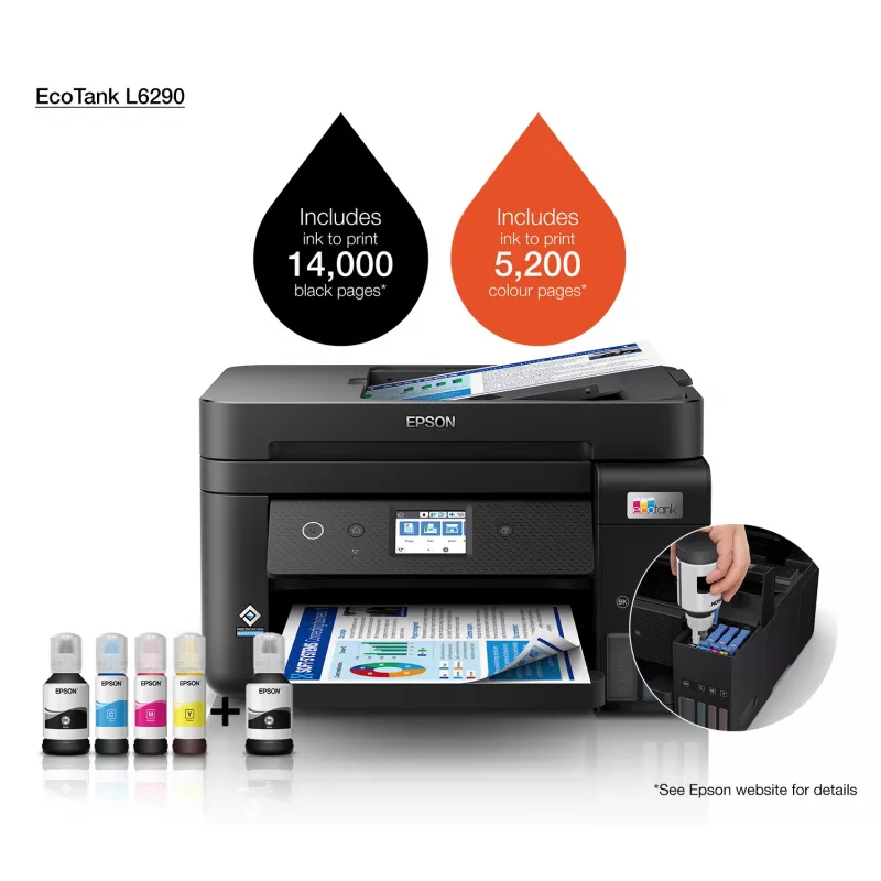 Epson EcoTank L6290 jato de tinta A4 4800 x 1200 DPI 33 ppm Wi-Fi