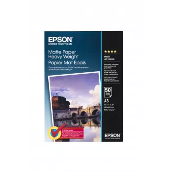 Epson Matte Paper Heavy Weight, DIN A3, 167 g/m², 50 folhas