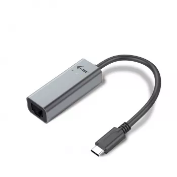 Adaptador Ethernet Gigabit USB-C i-tec Metal, com fio, USB Type-C, Ethernet, 1000 Mbit/s, cinzento