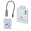 Adaptador Ethernet Gigabit USB-C i-tec Metal, com fio, USB Type-C, Ethernet, 1000 Mbit/s, cinzento