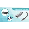 Adaptador Ethernet Gigabit USB-C i-tec Metal, com fio, USB Type-C, Ethernet, 1000 Mbit/s, cinzento