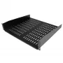 StarTech.com prateleira de encaixe para rack de servidores 2U – bandeja cantilever ventilada universal para rack e armário de rede de 19 polegadas – aço de alta resistência – capacidade de carga 23 kg – prateleira com 16 polegadas de profundidade, preto