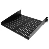 StarTech.com prateleira de encaixe para rack de servidores 2U – bandeja cantilever ventilada universal para rack e armário de rede de 19 polegadas – aço de alta resistência – capacidade de carga 23 kg – prateleira com 16 polegadas de profundidade, preto