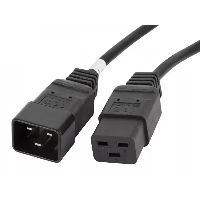 Cabo de alimentação Lanberg CA-C19E-10CC-0018-BK preto 1,8 m