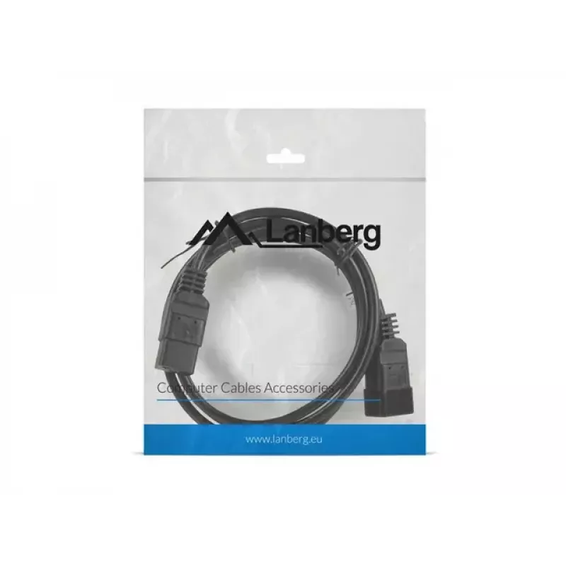 Cabo de alimentação Lanberg CA-C19E-10CC-0018-BK preto 1,8 m