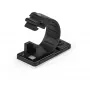 StarTech.com 100 clipes de gestão de cabos autoadesivos pretos – organizador de cabos de rede/ethernet/secretária de escritório/computador – suporte adesivo para cabos/fios – fixação autoadesiva em nylon UL/94V-2 resistente ao fogo