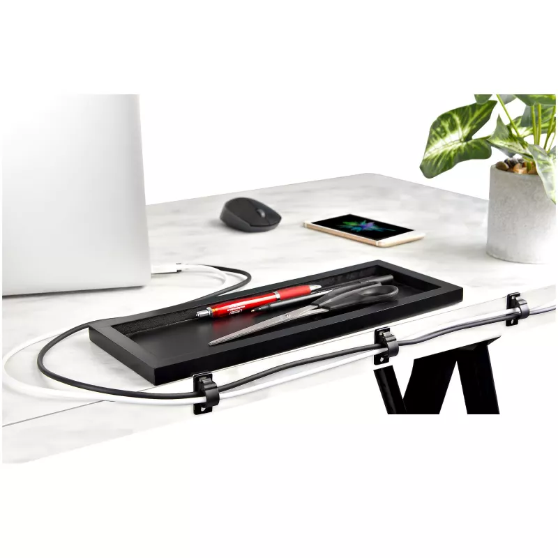 StarTech.com 100 clipes de gestão de cabos autoadesivos pretos – organizador de cabos de rede/ethernet/secretária de escritório/computador – suporte adesivo para cabos/fios – fixação autoadesiva em nylon UL/94V-2 resistente ao fogo