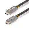Cabo StarTech.com 1 m USB4, cabo USB-C certificado USB-IF, 40 Gbit/s, cabo de transferência de dados USB Type-C, 100 W Power Delivery, 8K 60 Hz, compatível com Thunderbolt 4/3/USB 3.2