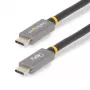 Cabo StarTech.com 1 m USB4, cabo USB-C certificado USB-IF, 40 Gbit/s, cabo de transferência de dados USB Type-C, 100 W Power Delivery, 8K 60 Hz, compatível com Thunderbolt 4/3/USB 3.2