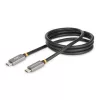 Cabo StarTech.com 1 m USB4, cabo USB-C certificado USB-IF, 40 Gbit/s, cabo de transferência de dados USB Type-C, 100 W Power Delivery, 8K 60 Hz, compatível com Thunderbolt 4/3/USB 3.2