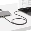 Cabo StarTech.com 1 m USB4, cabo USB-C certificado USB-IF, 40 Gbit/s, cabo de transferência de dados USB Type-C, 100 W Power Delivery, 8K 60 Hz, compatível com Thunderbolt 4/3/USB 3.2