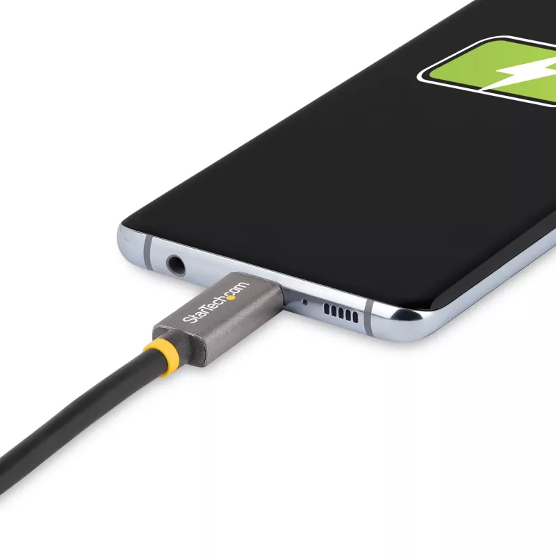 Cabo StarTech.com 1 m USB4, cabo USB-C certificado USB-IF, 40 Gbit/s, cabo de transferência de dados USB Type-C, 100 W Power Delivery, 8K 60 Hz, compatível com Thunderbolt 4/3/USB 3.2