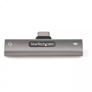StarTech.com CDP235APDM adaptador de áudio e carregamento USB-C com ficha de auscultadores/headset TRRS de 3,5 mm e Power Delivery USB-C passthrough de 60 W, para telemóvel/tablet/portátil