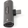 StarTech.com CDP235APDM adaptador de áudio e carregamento USB-C com ficha de auscultadores/headset TRRS de 3,5 mm e Power Delivery USB-C passthrough de 60 W, para telemóvel/tablet/portátil