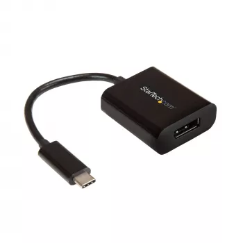 Adaptador StarTech.com USB-C para DisplayPort - 4K 60Hz/8K 30Hz - adaptador dongle USB Type-C para DP 1.4 HBR2 - conversor de vídeo compacto USB-C (DP Alt Mode) para monitor - compatível com Thunderbolt 3