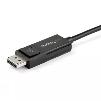 Cabo StarTech.com 1 m USB-C para DisplayPort 1.4 8K 60 Hz/4K – cabo adaptador de vídeo bidirecional DP para USB-C ou USB-C para DP reversível – HBR3/HDR/DSC – cabo para monitor USB Type-C/Thunderbolt