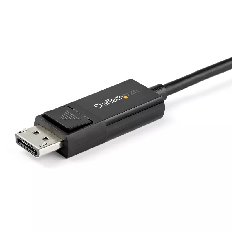 Cabo StarTech.com 1 m USB-C para DisplayPort 1.4 8K 60 Hz/4K – cabo adaptador de vídeo bidirecional DP para USB-C ou USB-C para DP reversível – HBR3/HDR/DSC – cabo para monitor USB Type-C/Thunderbolt