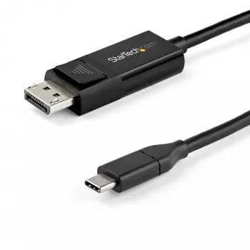 Cabo StarTech.com 2m USB-C para DisplayPort 1.4 8K 60Hz/4K - cabo adaptador de vídeo bidirecional DP para USB-C ou USB-C para DP reversível - HBR3/HDR/DSC - cabo para monitor USB Type-C/Thunderbolt 3 (CDP2DP142MBD)
