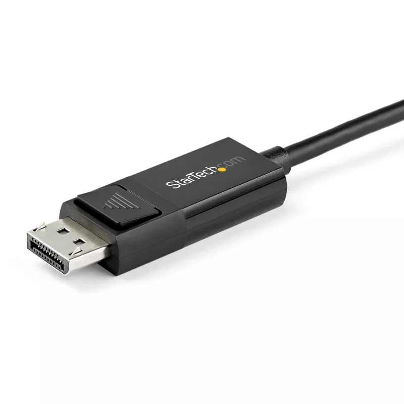 Cabo StarTech.com 2m USB-C para DisplayPort 1.4 8K 60Hz/4K - cabo adaptador de vídeo bidirecional DP para USB-C ou USB-C para DP reversível - HBR3/HDR/DSC - cabo para monitor USB Type-C/Thunderbolt 3 (CDP2DP142MBD)