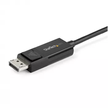 Cabo StarTech.com 1m USB-C para DisplayPort 1.2 4K 60Hz - cabo adaptador de vídeo bidirecional DP para USB-C ou USB-C para DP reversível - HBR2/HDR - cabo para monitor USB Type-C/Thunderbolt