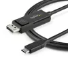 Cabo StarTech.com 1m USB-C para DisplayPort 1.2 4K 60Hz - cabo adaptador de vídeo bidirecional DP para USB-C ou USB-C para DP reversível - HBR2/HDR - cabo para monitor USB Type-C/Thunderbolt
