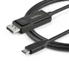 Cabo StarTech.com 6.6ft (2m) USB C para DisplayPort 1.2 4K 60Hz - cabo adaptador de vídeo bidirecional DP para USB-C ou USB-C para DP reversível - HBR2/HDR - cabo para monitor USB Type-C/Thunderbolt