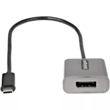 Adaptador StarTech.com USB-C para DisplayPort – adaptador dongle USB-C para DisplayPort 1.4 8K/4K 60Hz – conversor de vídeo USB Type-C para monitor DP – compatível com Thunderbolt 3 – com cabo acoplado de 30 cm