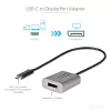 Adaptador StarTech.com USB-C para DisplayPort – adaptador dongle USB-C para DisplayPort 1.4 8K/4K 60Hz – conversor de vídeo USB Type-C para monitor DP – compatível com Thunderbolt 3 – com cabo acoplado de 30 cm