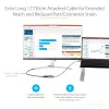 Adaptador StarTech.com USB-C para DisplayPort – adaptador dongle USB-C para DisplayPort 1.4 8K/4K 60Hz – conversor de vídeo USB Type-C para monitor DP – compatível com Thunderbolt 3 – com cabo acoplado de 30 cm