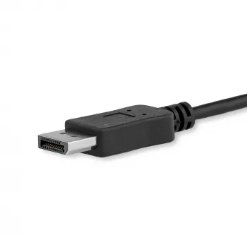Cabo StarTech.com 1m USB-C para DisplayPort 1.2 4K 60Hz – cabo adaptador USB-C para DisplayPort – HBR2 – cabo de vídeo USB Type-C DP Alt Mode para monitor DP – funciona com Thunderbolt 3 – preto