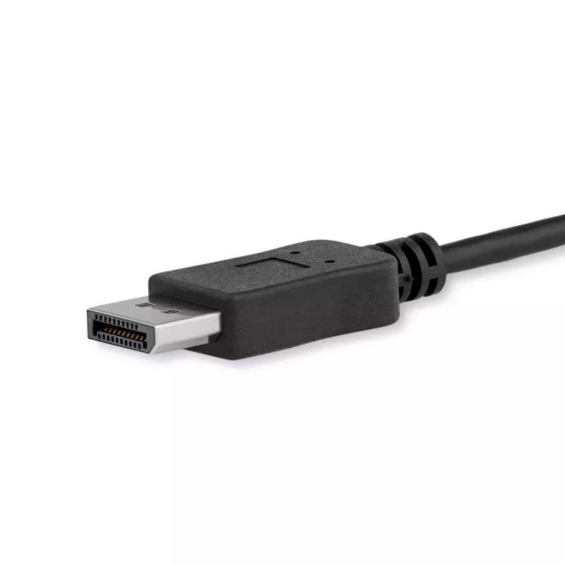 Cabo StarTech.com 1m USB-C para DisplayPort 1.2 4K 60Hz – cabo adaptador USB-C para DisplayPort – HBR2 – cabo de vídeo USB Type-C DP Alt Mode para monitor DP – funciona com Thunderbolt 3 – preto