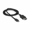 Cabo StarTech.com 1m USB-C para DisplayPort 1.2 4K 60Hz – cabo adaptador USB-C para DisplayPort – HBR2 – cabo de vídeo USB Type-C DP Alt Mode para monitor DP – funciona com Thunderbolt 3 – preto